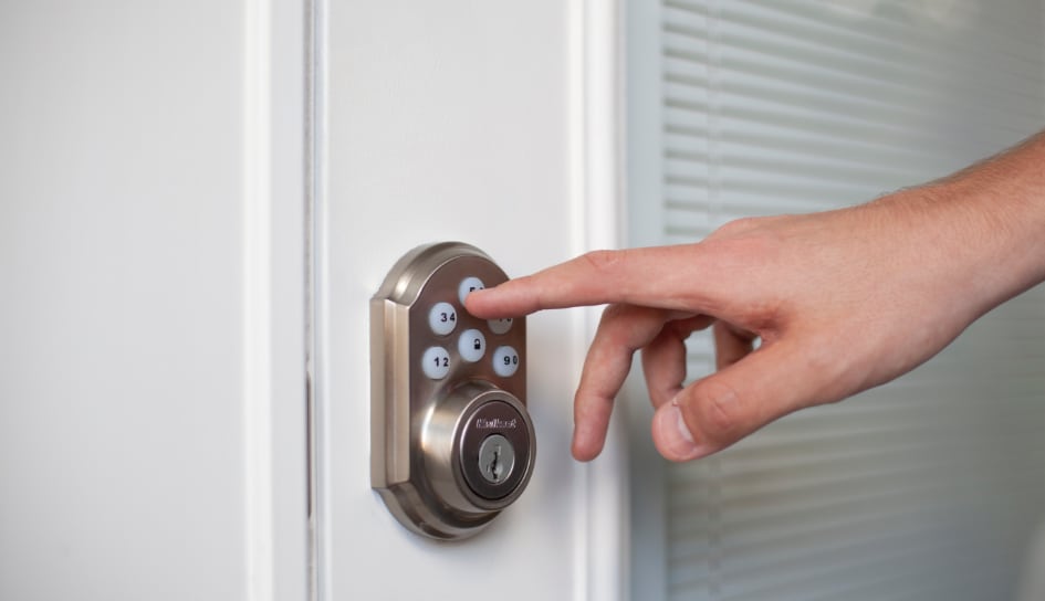 ADT smartlock on a Albany home